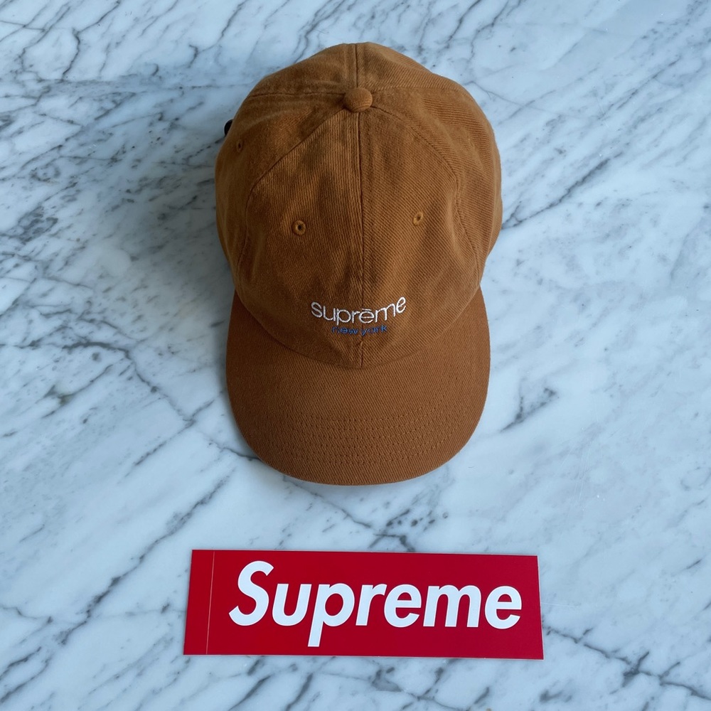 SUPREME - Classic Logo 6-Panel in Tan SS21 NWOT